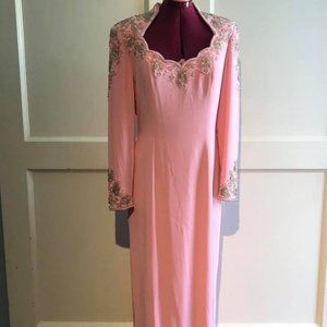 Vintage Oleg Cassini beaded gown